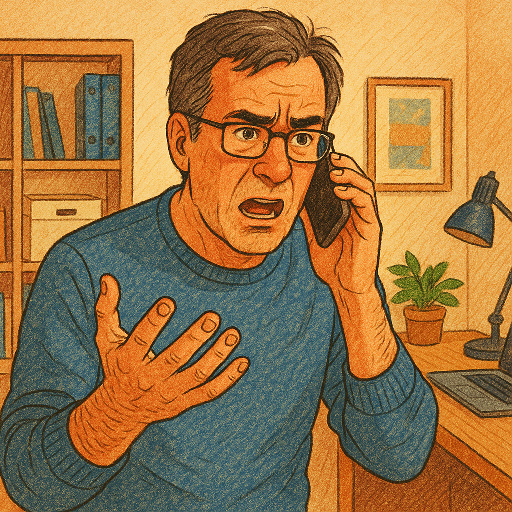 Angry customer dealing with poor customer experience